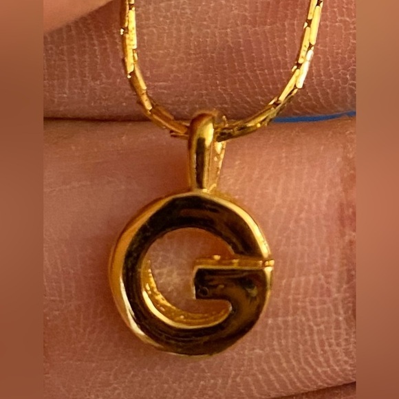 GIVENCHY “G” Charm on Branded Necklace, EUC - Picture 1 of 6